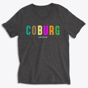 Coburg Oregon Color Pop Soft Lightweight V-Neck