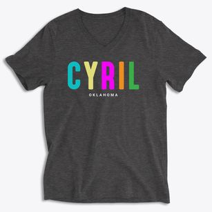 Cyril Oklahoma Color Pop Soft Lightweight V-Neck