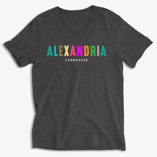 Alexandria Tennessee Color Pop Soft Lightweight V-Neck