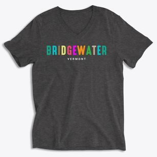 Bridgewater Vermont Color Pop Soft Lightweight V-Neck