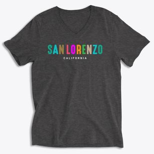 San Lorenzo California Color Pop Soft Lightweight V-Neck