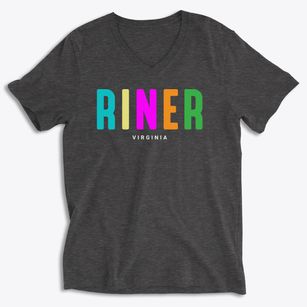 Riner Virginia Color Pop Soft Lightweight V-Neck