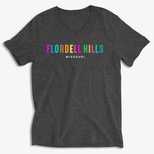 Flordell Hills Missouri Color Pop Soft Lightweight V-Neck