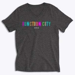 Junction City Ohio Color Pop Soft Lightweight V-Neck