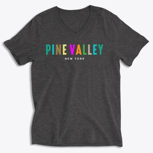 Pine Valley New York Color Pop Soft Lightweight V-Neck