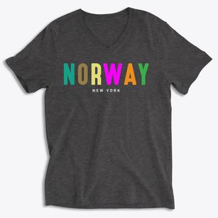 Norway New York Color Pop Soft Lightweight V-Neck