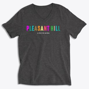 Pleasant Hill Louisiana Color Pop Soft Lightweight V-Neck