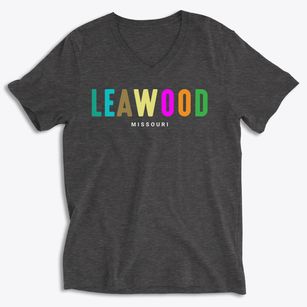 Leawood Missouri Color Pop Soft Lightweight V-Neck