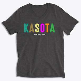Kasota Minnesota Color Pop Soft Lightweight V-Neck