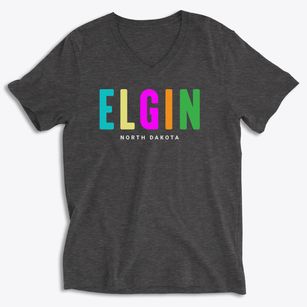 Elgin North Dakota Color Pop Soft Lightweight V-Neck