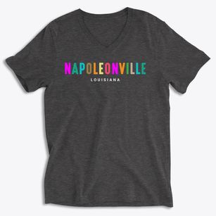 Napoleonville Louisiana Color Pop Soft Lightweight V-Neck