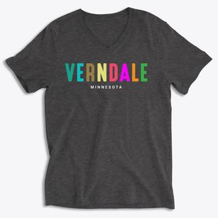 Verndale Minnesota Color Pop Soft Lightweight V-Neck