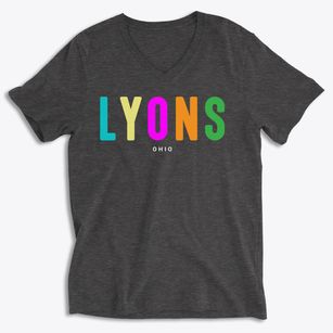 Lyons Ohio Color Pop Soft Lightweight V-Neck