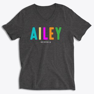 Ailey Georgia Color Pop Soft Lightweight V-Neck