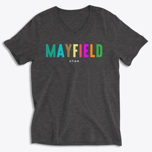 Mayfield Utah Color Pop Soft Lightweight V-Neck
