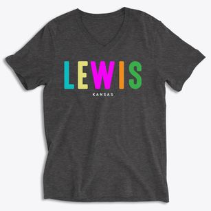 Lewis Kansas Color Pop Soft Lightweight V-Neck