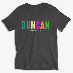 Duncan Mississippi Color Pop Soft Lightweight V-Neck