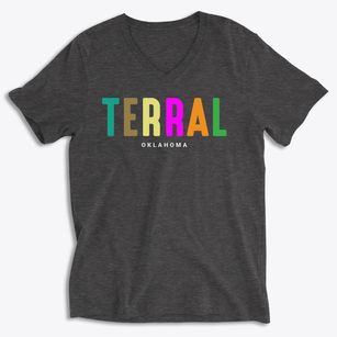 Terral Oklahoma Color Pop Soft Lightweight V-Neck