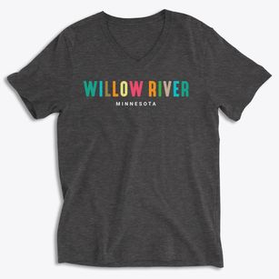 Willow River Minnesota Color Pop Soft Lightweight V-Neck