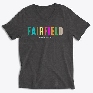 Fairfield Nebraska Color Pop Soft Lightweight V-Neck