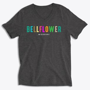 Bellflower Missouri Color Pop Soft Lightweight V-Neck