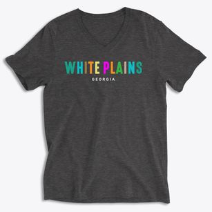 White Plains Georgia Color Pop Soft Lightweight V-Neck