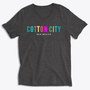 Cotton City New Mexico Color Pop Soft Lightweight V-Neck
