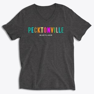 Pecktonville Maryland Color Pop Soft Lightweight V-Neck