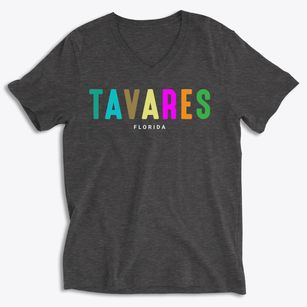 Tavares Florida Color Pop Soft Lightweight V-Neck