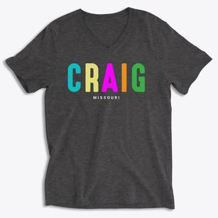 Craig Missouri Color Pop Soft Lightweight V-Neck