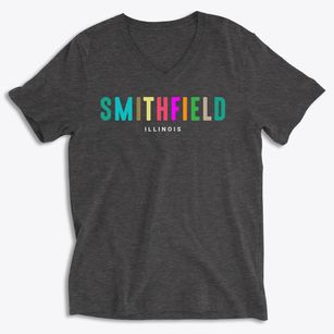 Smithfield Illinois Color Pop Soft Lightweight V-Neck