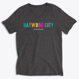 Haywood City Missouri Color Pop Soft Lightweight V-Neck