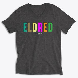 Eldred Illinois Color Pop Soft Lightweight V-Neck