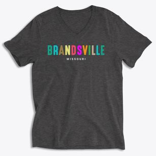 Brandsville Missouri Color Pop Soft Lightweight V-Neck