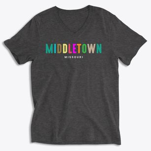 Middletown Missouri Color Pop Soft Lightweight V-Neck