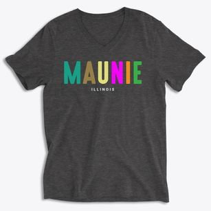 Maunie Illinois Color Pop Soft Lightweight V-Neck