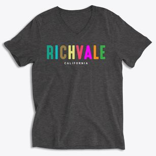 Richvale California Color Pop Soft Lightweight V-Neck