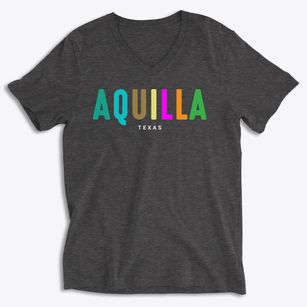 Aquilla Texas Color Pop Soft Lightweight V-Neck