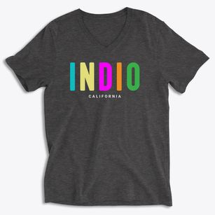Indio California Color Pop Soft Lightweight V-Neck