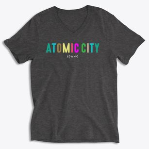Atomic City Idaho Color Pop Soft Lightweight V-Neck