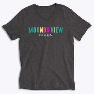 Mounds View Minnesota Color Pop Soft Lightweight V-Neck