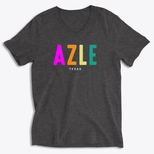 Azle Texas Color Pop Soft Lightweight V-Neck