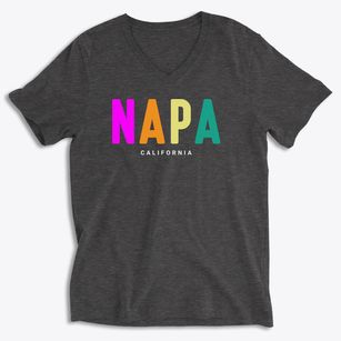 Napa California Color Pop Soft Lightweight V-Neck