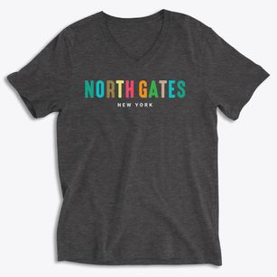 North Gates New York Color Pop Soft Lightweight V-Neck