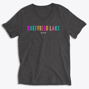 Sheffield Lake Ohio Color Pop Soft Lightweight V-Neck