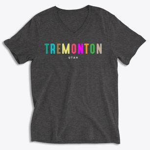 Tremonton Utah Color Pop Soft Lightweight V-Neck
